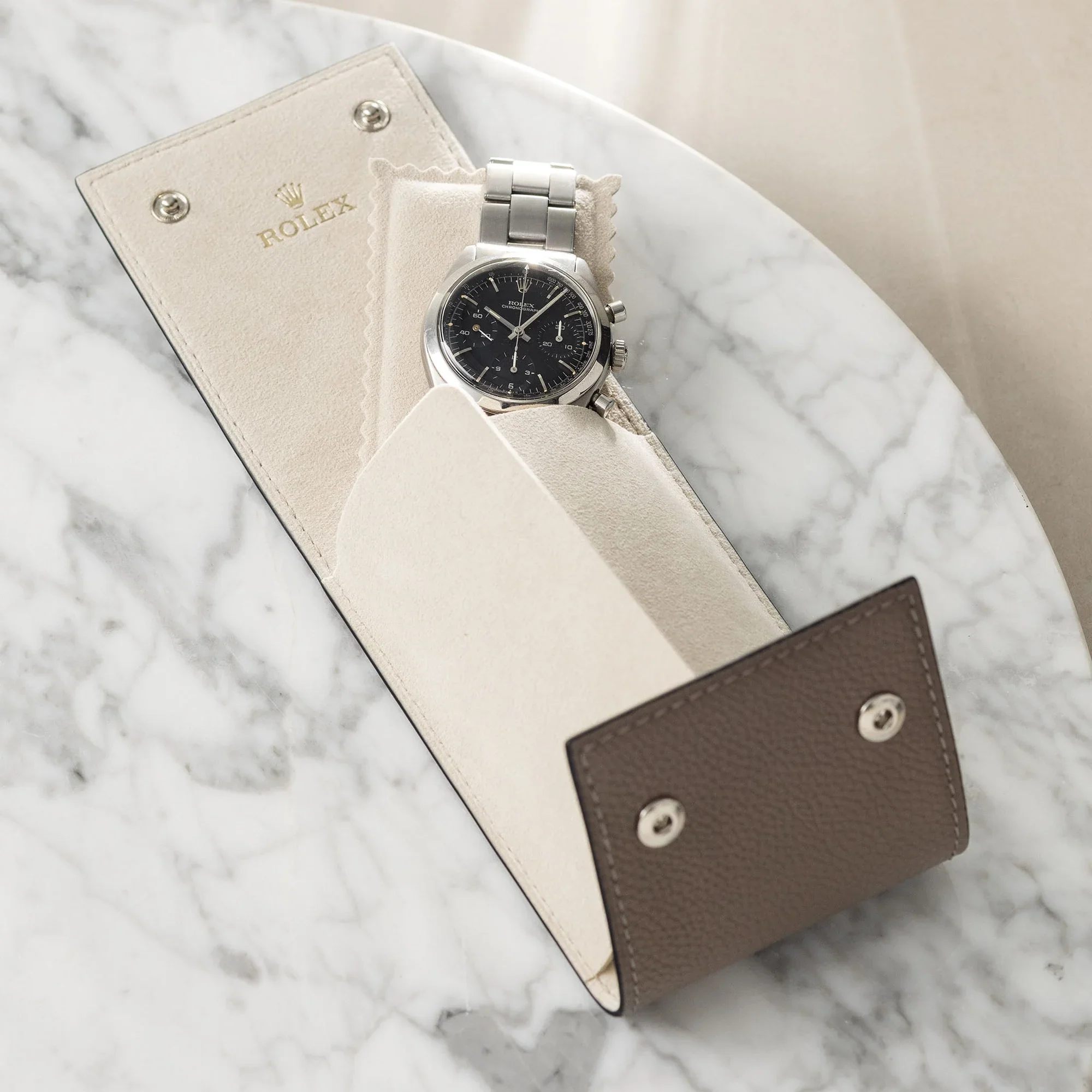 Rolex Grey Heritage Watch Travel Case